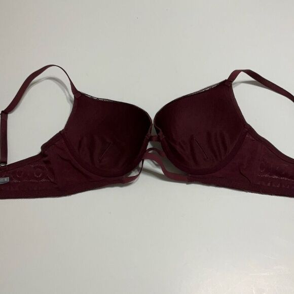 Aerie Burgundy Lace Bra, 36 D - Picture 6 of 10